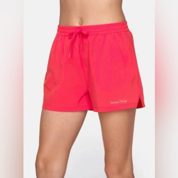Outdoor Voices Pants - Outdoor Voices Shorts Doing Things 3" RARE HTF CORAL RED ORANGE S Like new!l